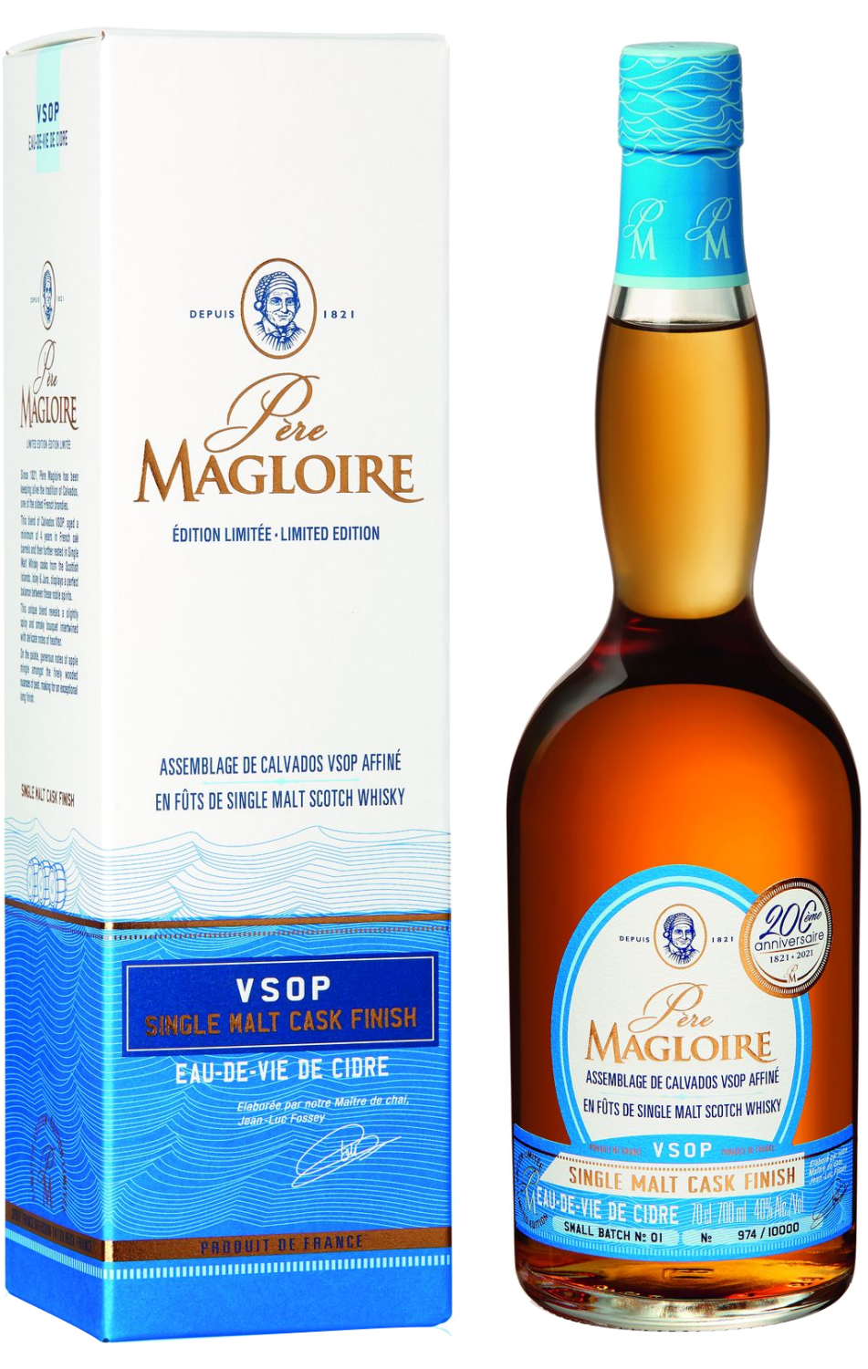 Пэр Маглуар VSOP Сингл Молт Каск Финиш Пэи д'Ож AOC в подарочной упаковке 0.7&nbsp;л