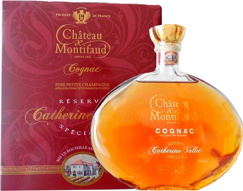 Шато де Монтифо Резерв Спесьяль Катрин Валле Пти Шампань в подарочной упаковке 0.5 л