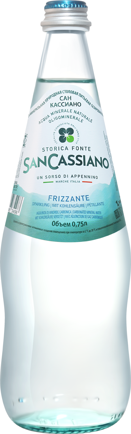 Сан Кассиано Вода Питьевая Газированная 0.75 л
