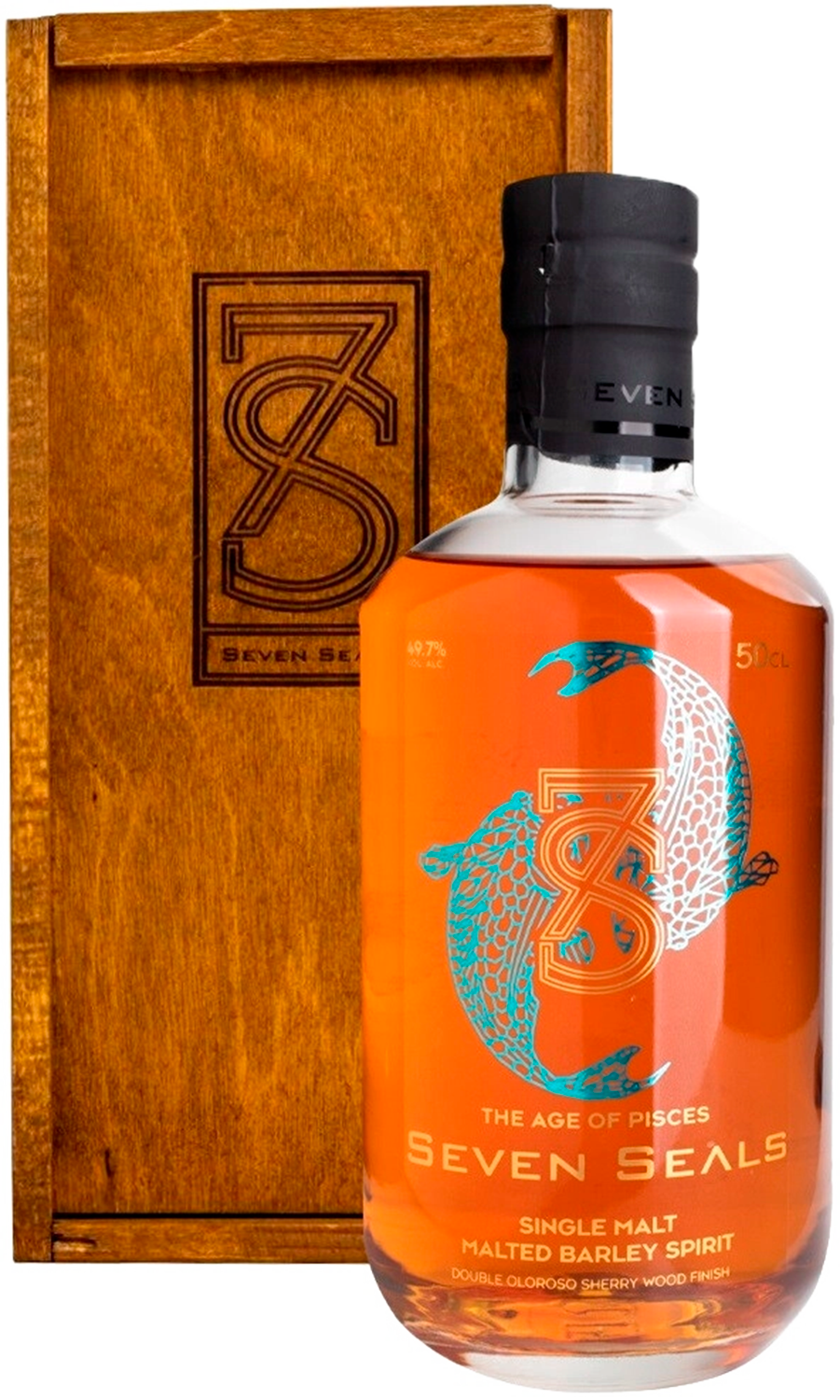 Севен Силс Зодиак Зе Эйдж оф Пайсис Солодовый Виски в подарочной упаковке 0.5 л