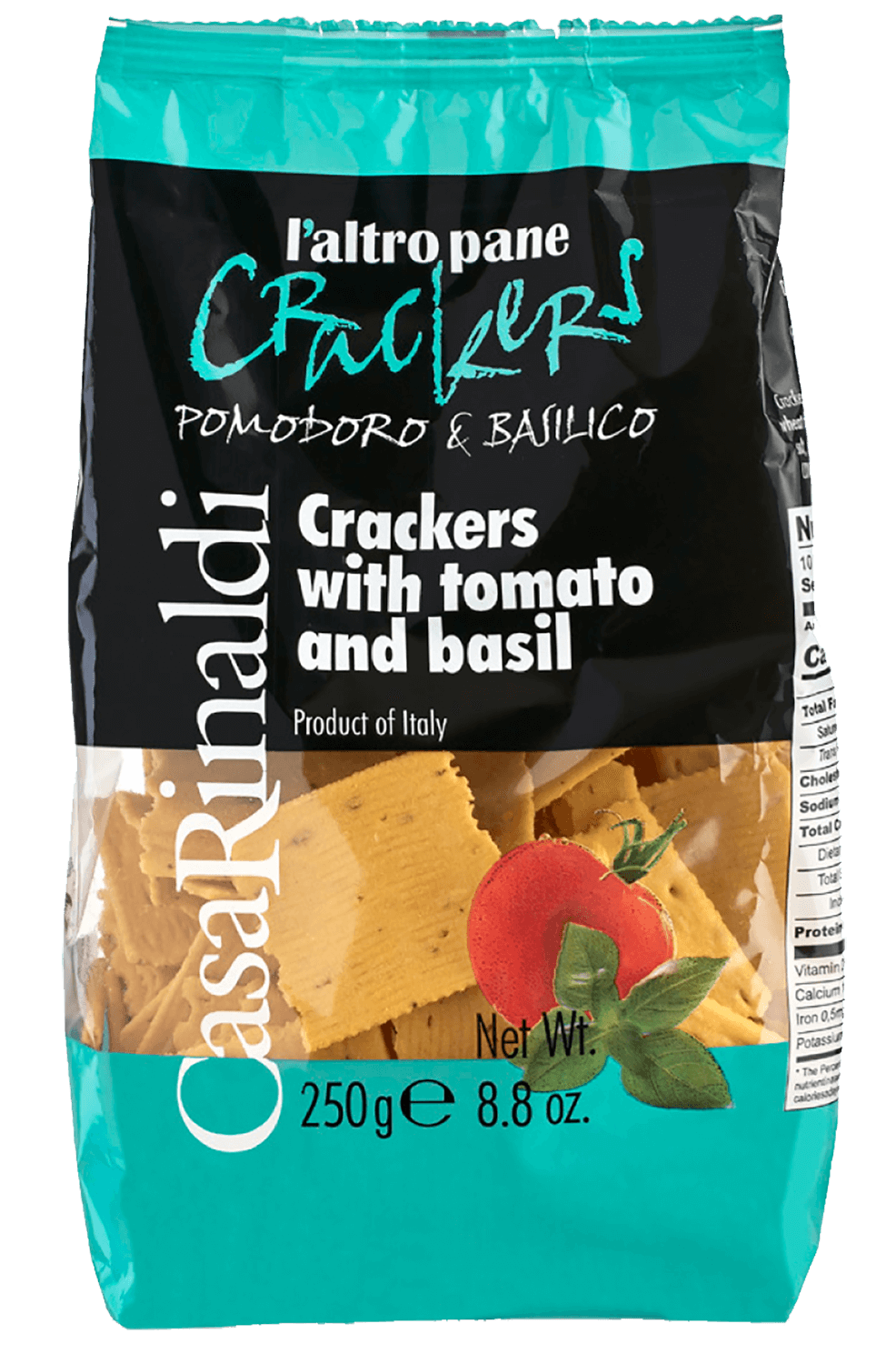 Крекеры с помидорами и базиликом Каза Ринальди 250г