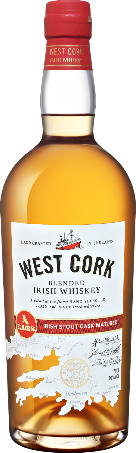 Виски West Cork Irish Stout Cask Matured Blended Irish Whiskey West Cork Irish Stout Cask Matured Blended Irish Whiskey