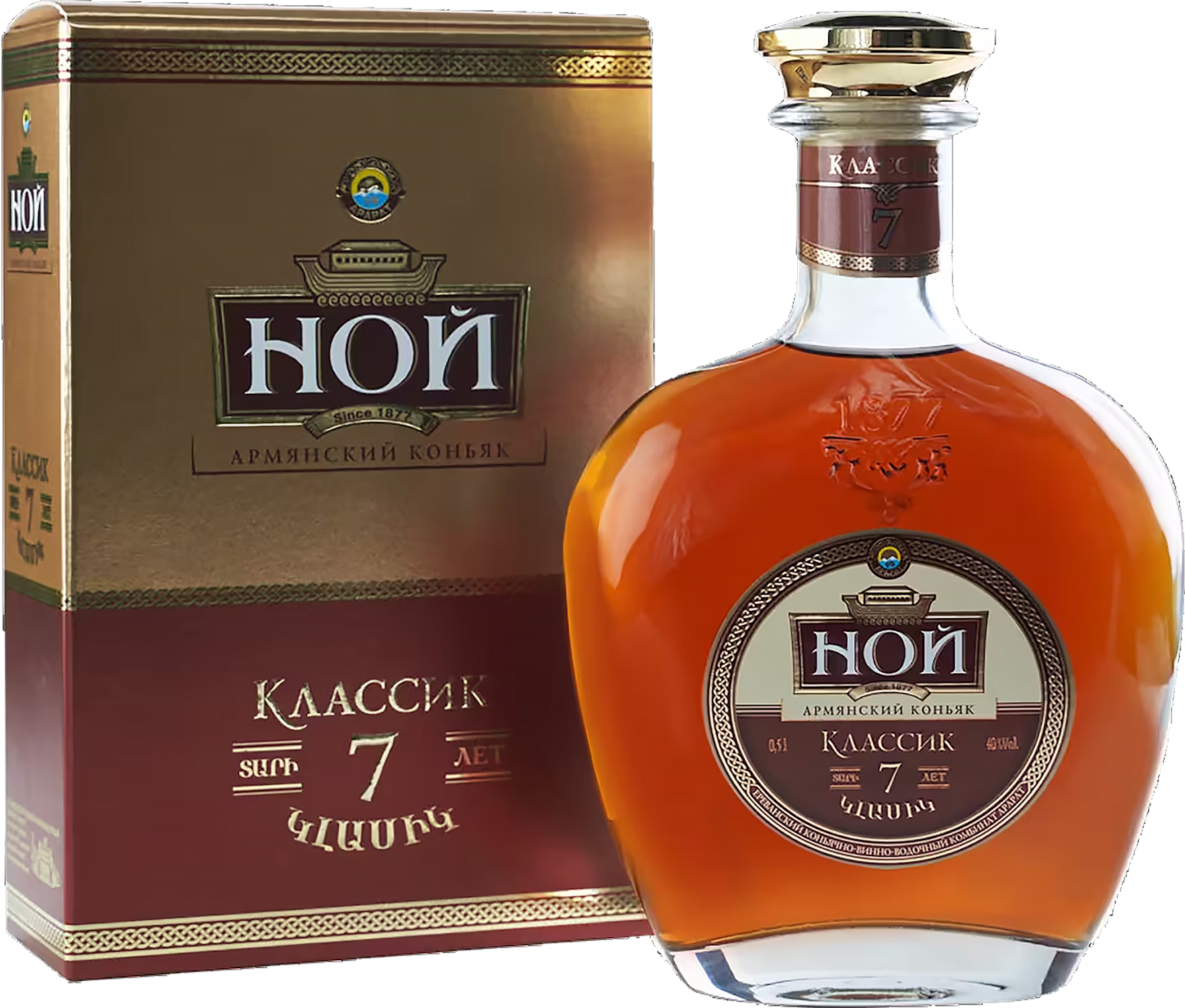 НОЙ Классик 7 лет в подарочной упаковке 0.5 л