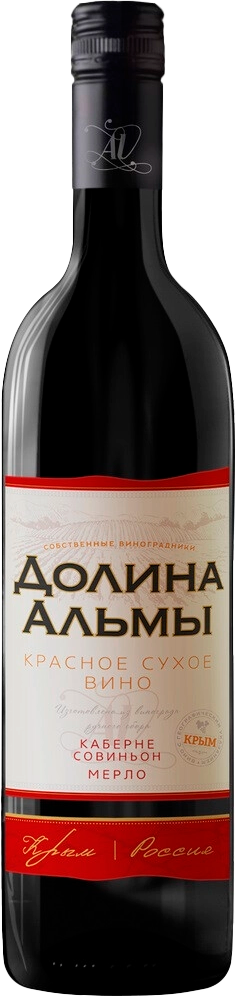 Долина Альмы Каберне Совиньон-Мерло Крым ЗГУ Альма Валлей 0.75&nbsp;л