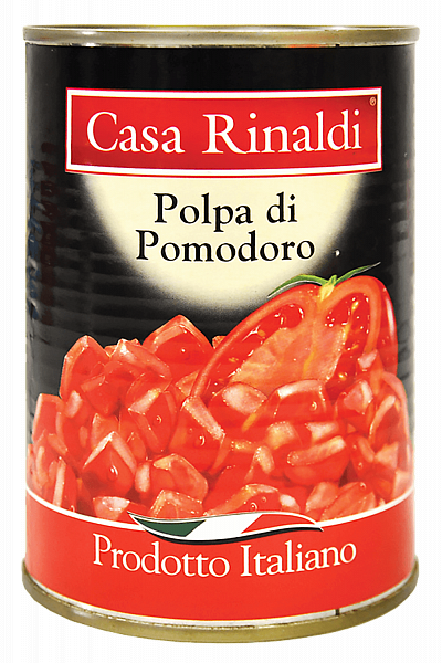 Pieces of peeled tomatoes in tomato juice Casa Rinaldi в Анапе