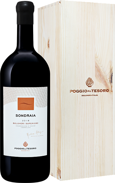 Sondraia Bolgheri Superiore DOC Poggio Al Tesoro (Подарочная упаковка), 1.5 л в Анапе
