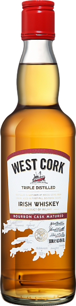 West Cork Bourbon Cask Blended Irish Whiskey, 0.5 л в Анапе