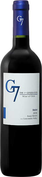 G7 Merlot Loncomilla Valley DO Viña del Pedregal, 0.75 л в Анапе