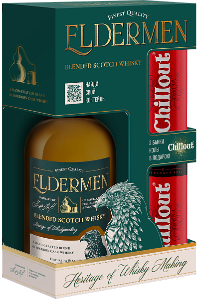 Eldermen Blended Scotch Whisky (set with two cola), 0.5 л в Анапе