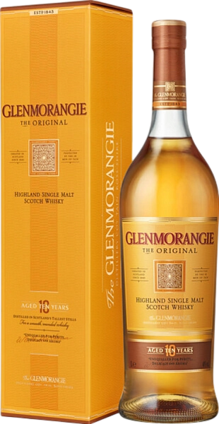 Glenmorangie Original Highland Single Malt Scotch Whisky 10 y.o. (gift box), 1 л в Анапе