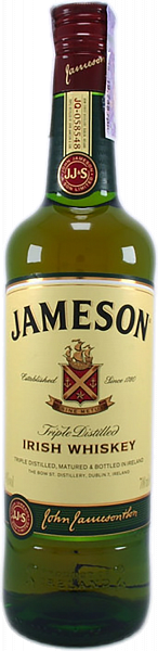 Jameson Triple Distilled Irish Whiskey, 0.7 л в Анапе