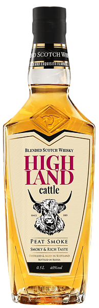 Виски Highland Cattle Peat Smoke Blended Scotch Whisky, 0.5 л в Анапе
