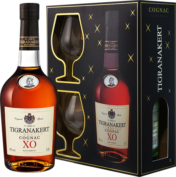 Tigranakert XO (gift box with 2 glasses), 0.5 л в Анапе