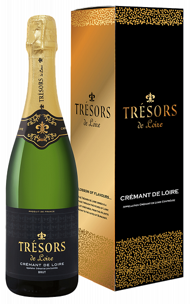 Tresors de Loire Cremant de Loire AOC Brut Joseph Verdier (gift box), 0.75 л в Анапе