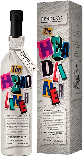 Penderyn Headliner Single Malt Welsh Whisky (Подарочная упаковка), 0.7 л в Анапе