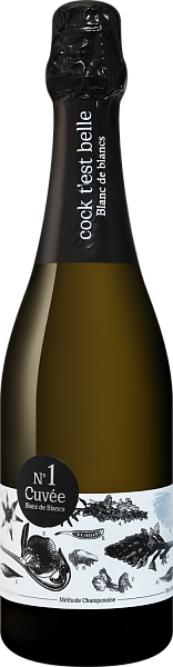 Cock t’est belle. Chardonnay. Cuvee №1 Blanc de blanc, 0.75 л в Анапе