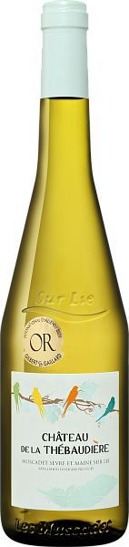 Chateau De La Thebaudiere Muscadet De Sevre Et Maine AOC Sur Lie, 0.75 л в Анапе