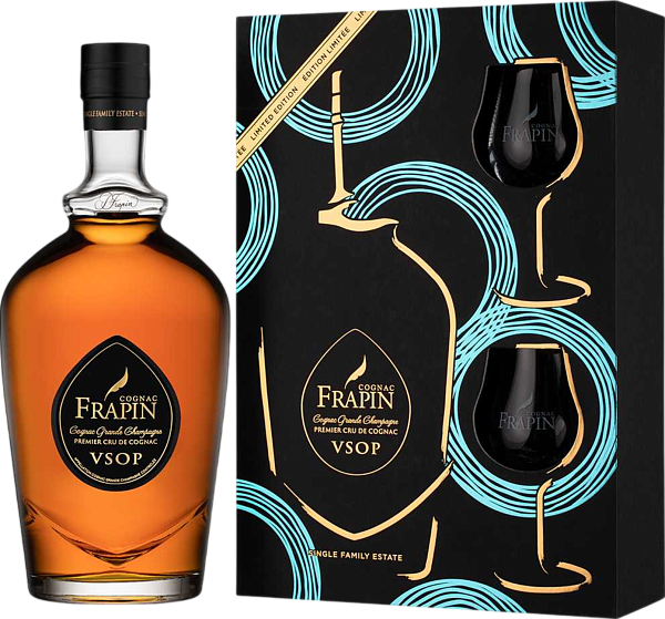 Frapin Grande Champagne Premier Grand Cru du Cognac VSOP (gift box whis 2 glasses), 0.7 л в Анапе
