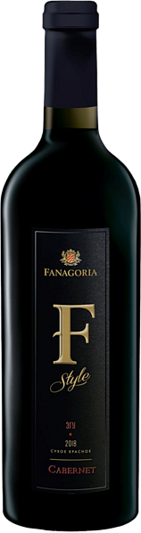 F Style Cabernet Kuban'. Tamanskiy Poluostrov Fanagoria, 0.75 л в Анапе