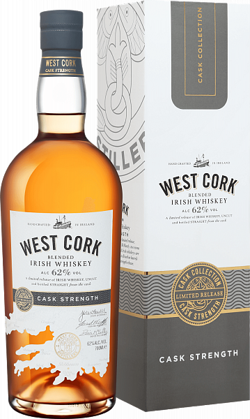 West Cork Cask Strength Blended Irish Whiskey (gift box), 0.7 л в Анапе