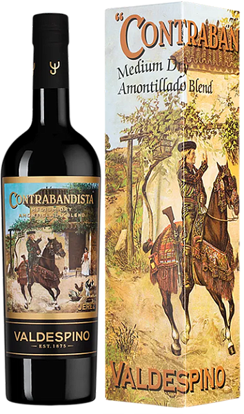 Amontillado Contrabandista Jerez DO Valdespino (gift box), 0.75 л в Анапе