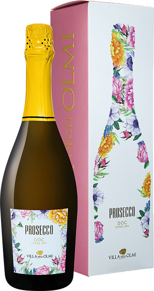 Prosecco DOC Spumante Extra Dry Villa degli Olmi (Подарочная упаковка), 0.75 л в Анапе